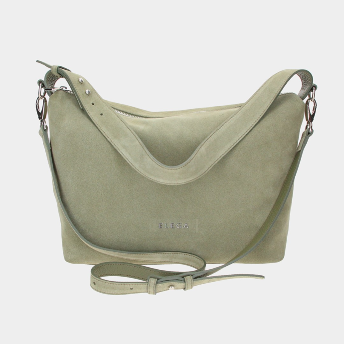 Kožená kabelka na rameno s popruhem, ELEGA, 6490 Kč