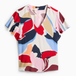 Halenka s výstřihem ve tvaru V a květinovým vzorem, C&A, 398 Kč