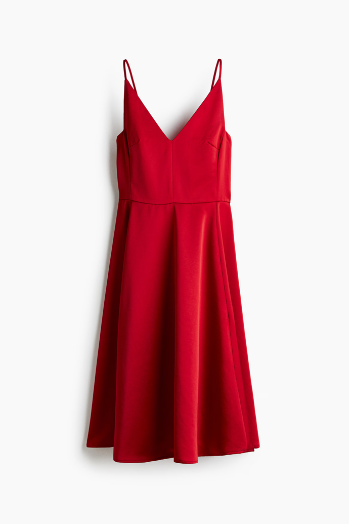 Šaty na ramínka s výstřihem do V, H&M, 979 Kč