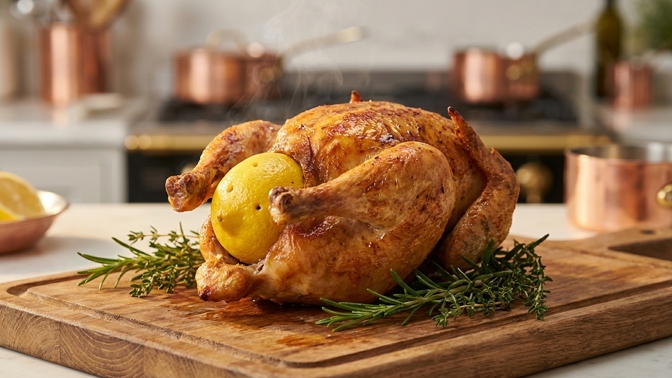 Jak na nejlepší pečené kuře? Zkuste trik s celým citronem