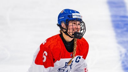 FOTO: Linda Vocetková na ledě.