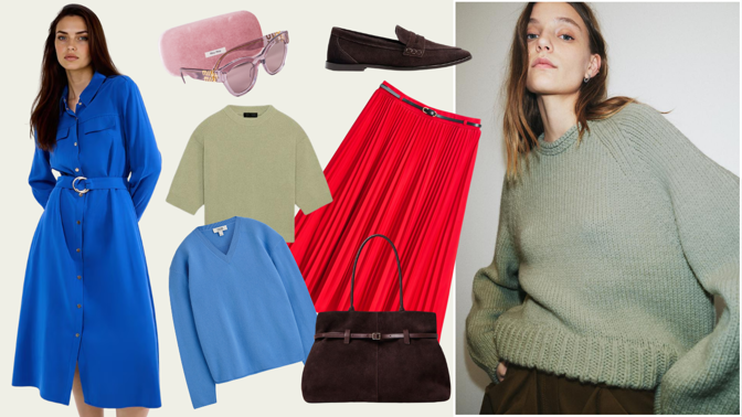 Top 5 barev do outfitů na jaro 2026: Šalvějově zelená i nebeská modř budou vypadat luxusně