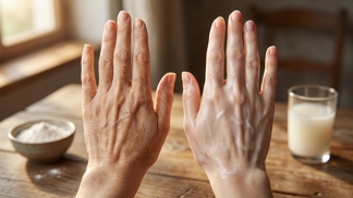 Moje ruce vypadaly o deset let starší: Stačil tento levný trik ze škrobu a podmáslí a pergamenová kůže i skvrny nadobro zmizely