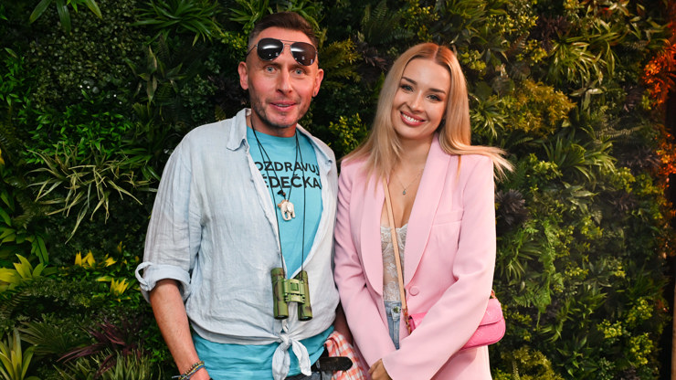 Jan Tuna a Nicole Šáchová na uvedení nové reality show. 