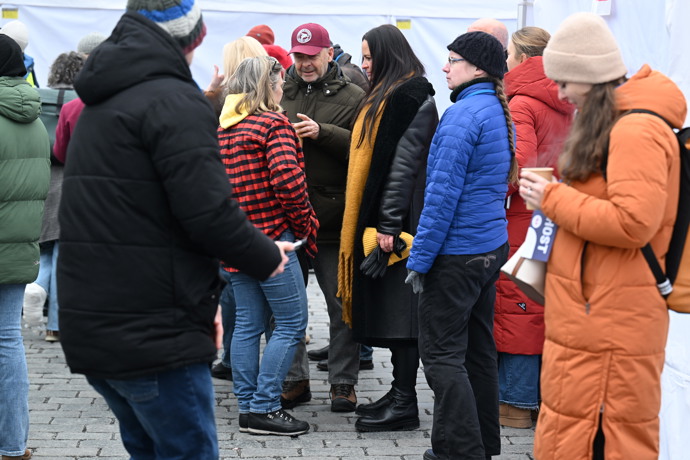 Demonstraci Milion chvilek pro demokracii přišla podpořit také herečka Jitka Čvančarová.