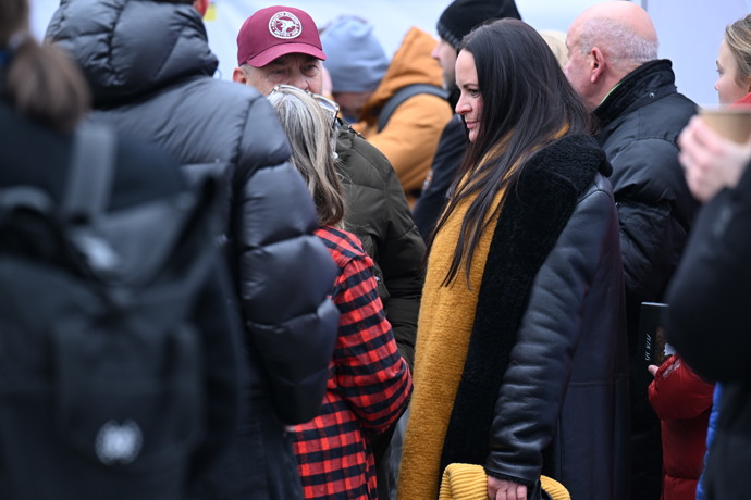 Na demonstraci dorazila herečka Jitka Čvančarová.