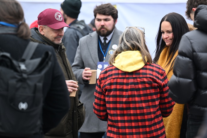 Jitka Čvančarová si nenechala demonstraci ujít.