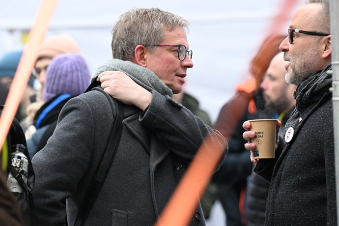 Aleš Cibulka dorazil na demonstraci.