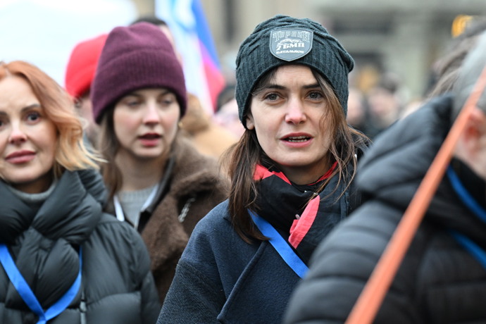 Na demonstraci dorazila také Sarah Haváčová.