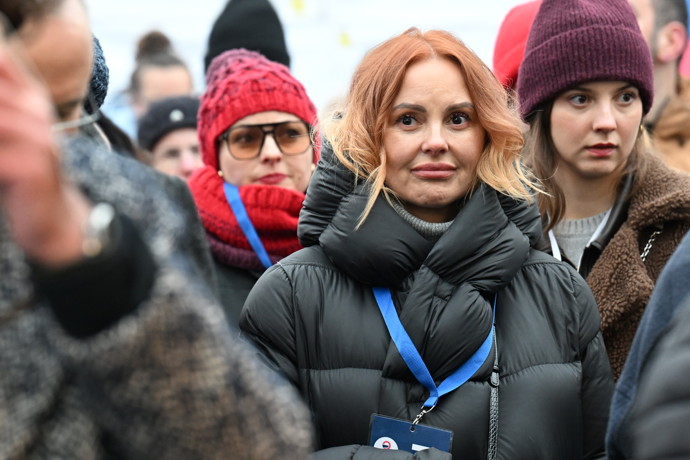 Demonstrace Milion chvilek pro demokracii přilákala řadu lidí.