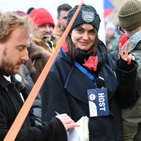 Herečka Sarah Haváčová.