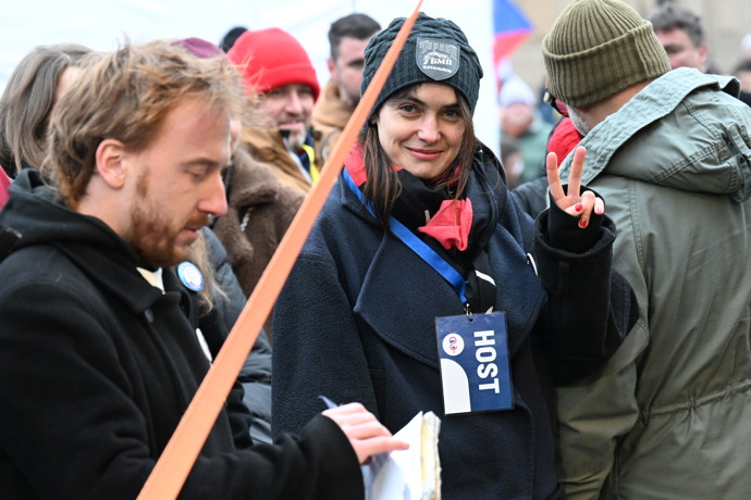 Herečka Sarah Haváčová.