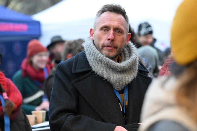 Jan Tuna dorazil podpořit Petra Pavla.