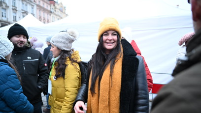 FOTO: Jitka Čvančarová působila velmi šťastně.