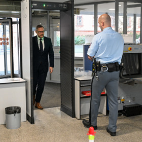 Jan Souček u Obvodního soudu pro Prahu 4.