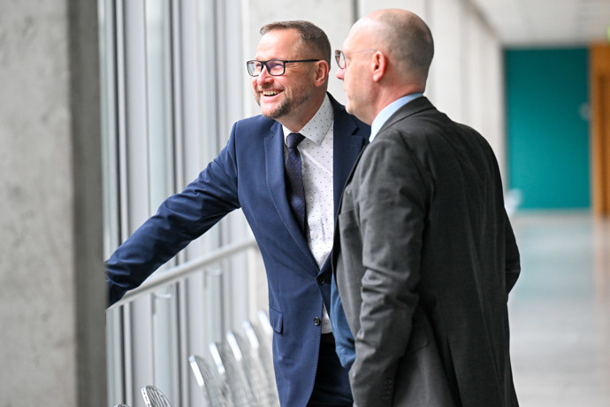 Jan Souček u Obvodního soudu pro Prahu 4.