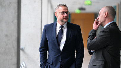 FOTO: Jan Souček u Obvodního soudu pro Prahu 4.