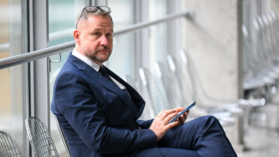 FOTO: Jan Souček u Obvodního soudu pro Prahu 4.