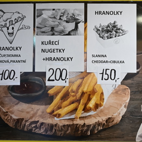 Hranolky vás vyjdou na sto korun. 