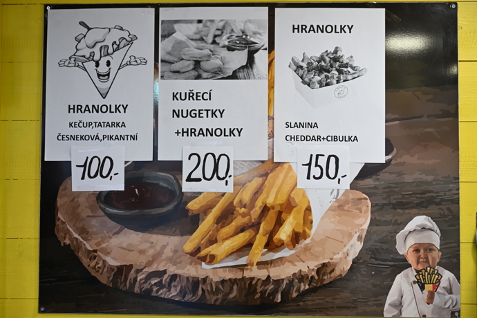 Hranolky vás vyjdou na sto korun. 
