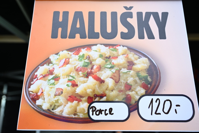 Nechyb ani halušky. 