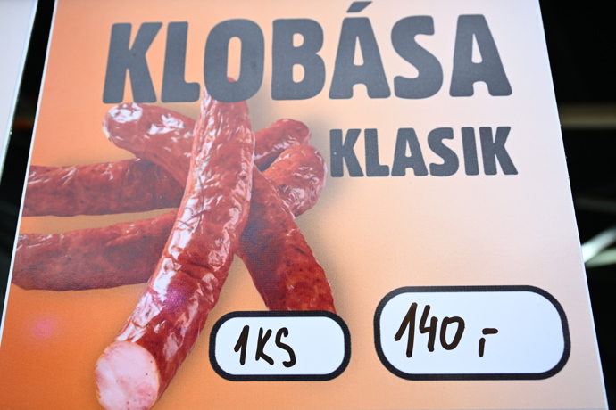 Klobása podražila. 