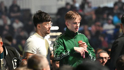 FOTO: Zápasník Jakub Batfalský se zpěvákem Calinem.