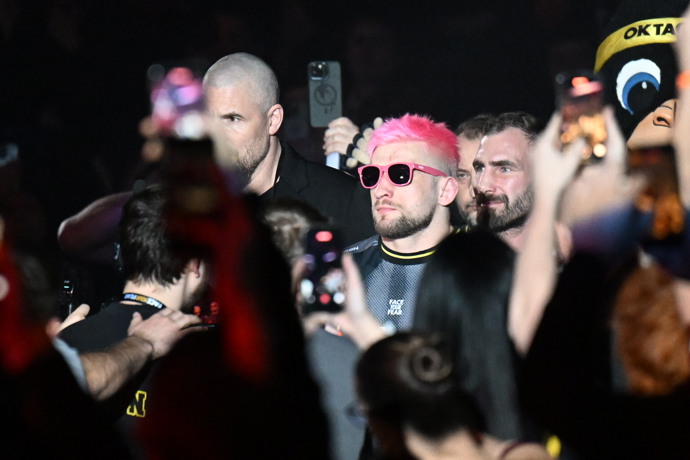 Zápasník David Kozma měl velkou fanouškovskou podporu. 