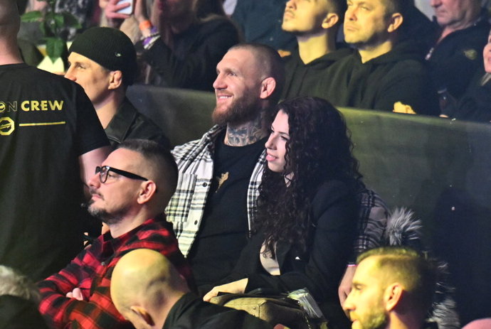 Samuel Krištofovič dorazil na Oktagon 84 se svou ženou. 