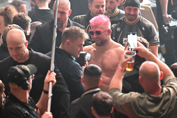 Zápasník David Kozma měl z výhru obrovskou radost.