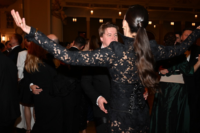 Partnerská dvojice se očividně skvěle bavila.