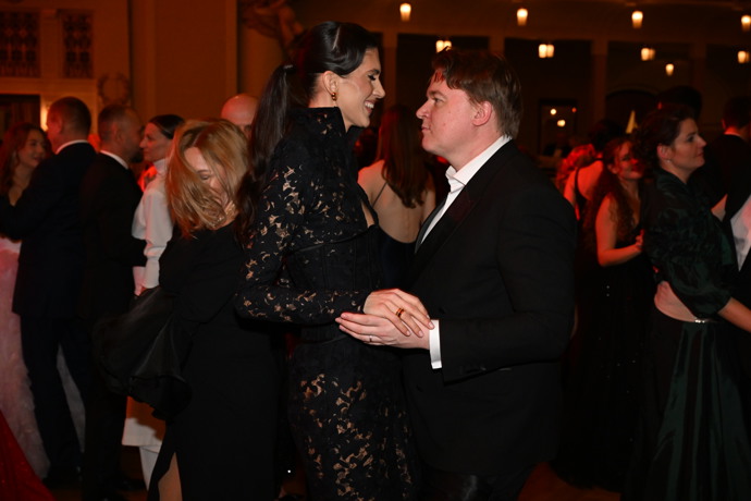 Petr Kolečko a Aneta Vignerová na Českém plese.