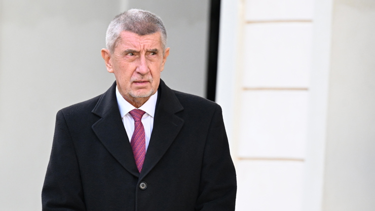 Andrej Babiš na Pražském Hradě.