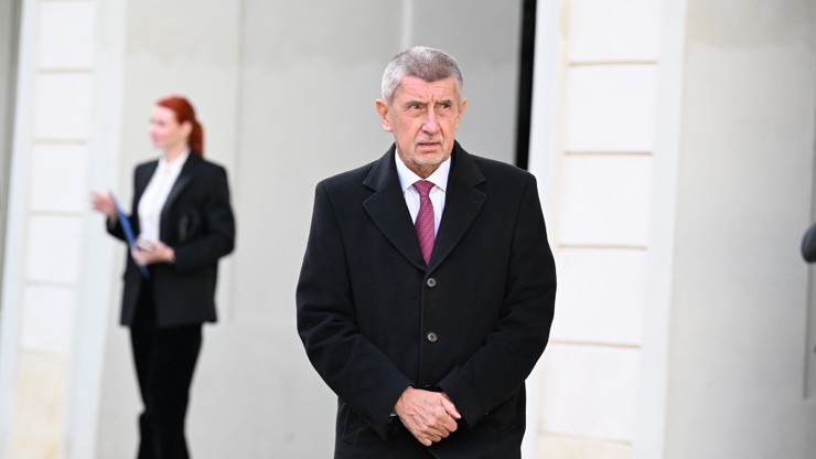 Andrej Babiš na Pražském Hradě.