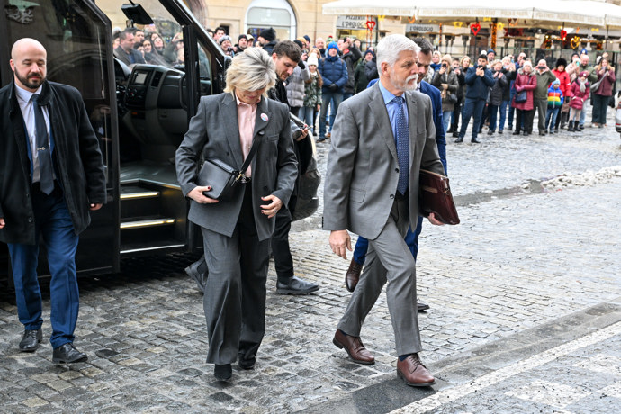 Petr Pavel a Eva Pavlová navštívili Prahu. 