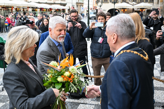 Petr Pavel a Eva Pavlová se setkali s primátorem Prahy.