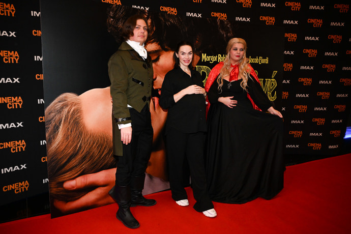 Kamila Nývltová na premiéře filmu Bouřlivé výšiny.