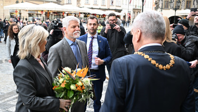 FOTO: Petr Pavel a Eva Pavlová při setkání s Bohuslavem Svobodou.