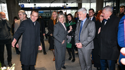 FOTO: Jan Čižinský s prezidentským párem.