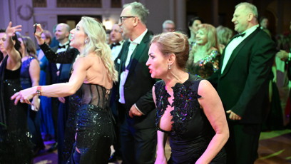 FOTO: Hana Kynychová na Českém plese trsala jako o život.