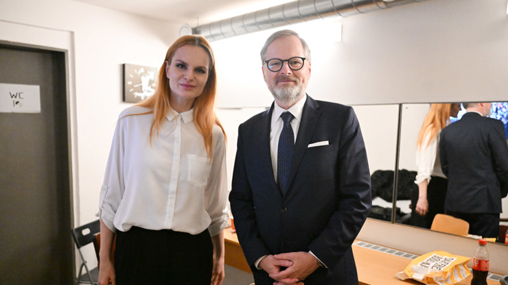 Zákulisí šatny Petra Fialy.