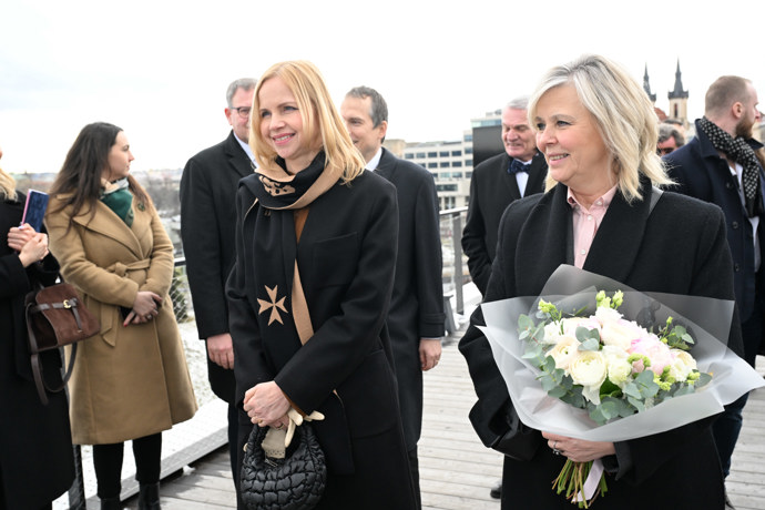 Eva Pavlová byla samý úsměv.