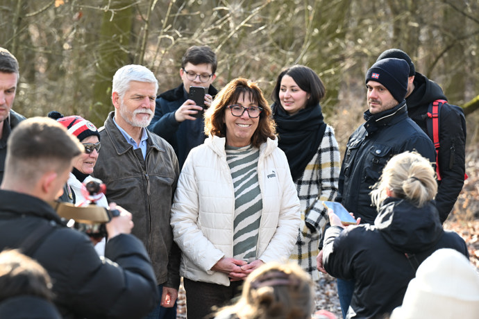 Petr Pavel se ochotně fotil.