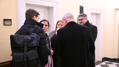 FOTO: K soudu dorazil také moderátor Jan Kraus a exmanželka Jana Krausová.