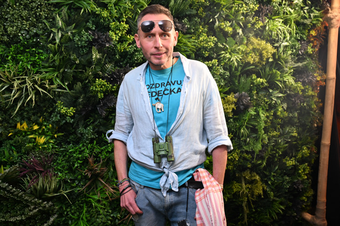 Jan Tuna na uvedení reality show Asia Express. 