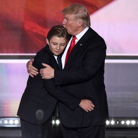 Donald Trump a Barron Trump. 