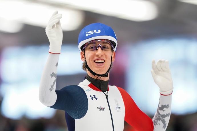 Rychlobruslař Metoděj Jílek.
