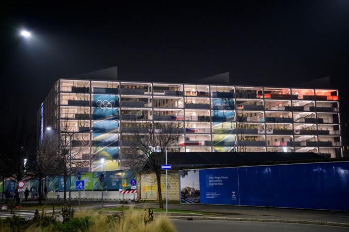 Olympijská vesnička v Miláně.