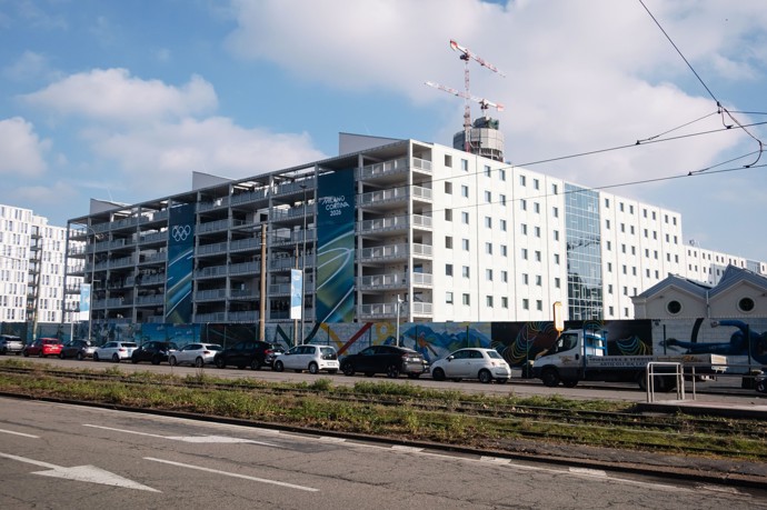 Olympijská vesnička v Miláně.