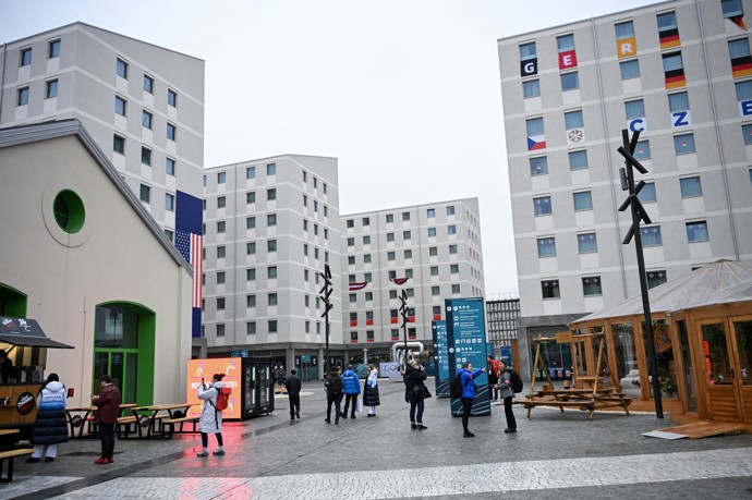 Olympijská vesnička v Miláně.